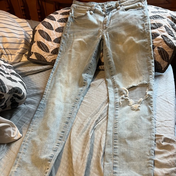 American eagle skinny jeans super stretch size 4 - Picture 1 of 3